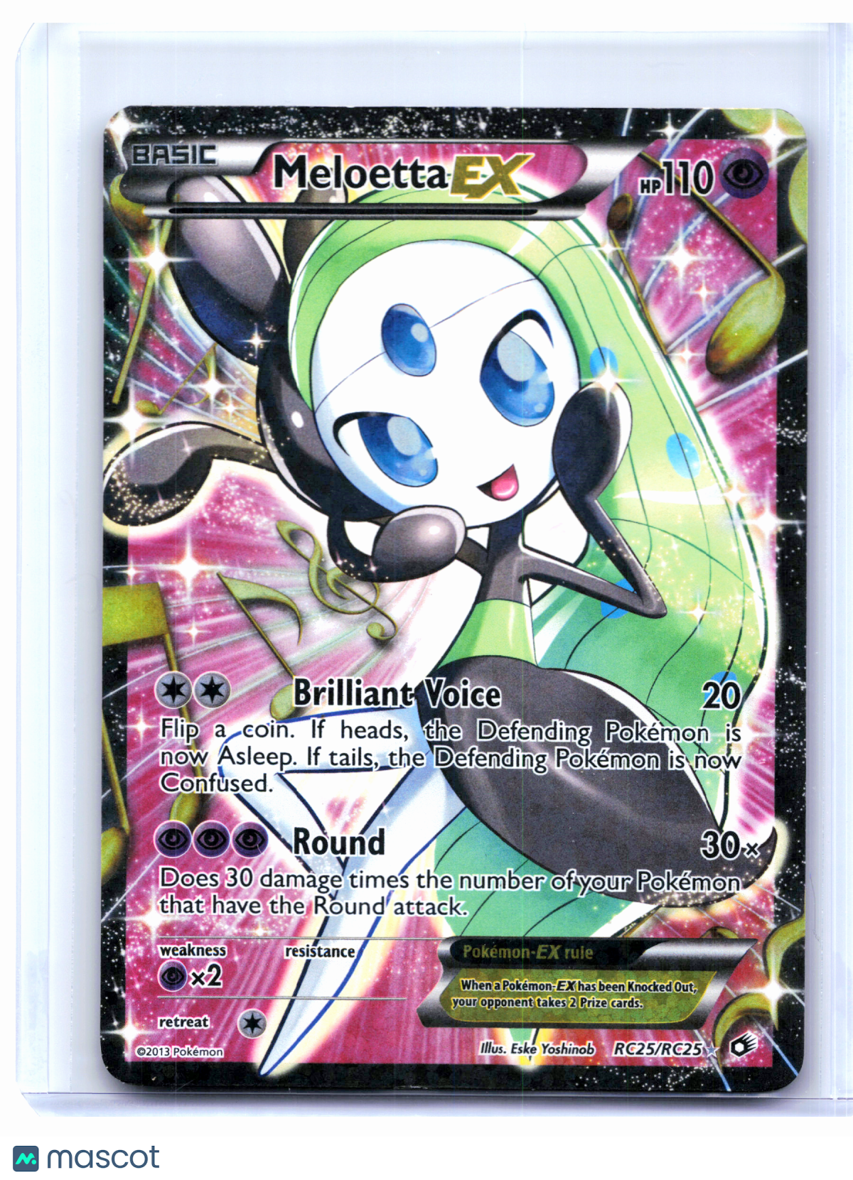 2013 Pokemon—Meloetta EX (Full Art) #RC25/RC25 LTR:RC—Ultra Rare Holo [HP]