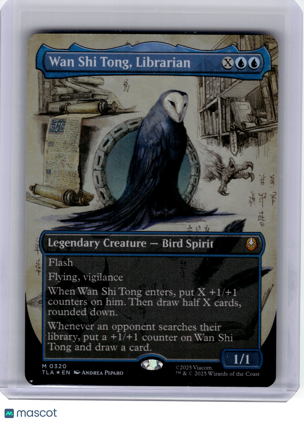 2025 MTG—Wan Shi Tong, Librarian #320 ATLA—Mythic Foil (Borderless)