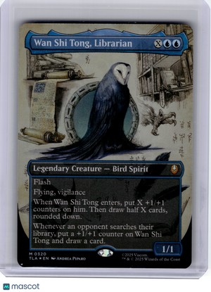 2025 MTG—Wan Shi Tong, Librarian #320 ATLA—Mythic Foil (Borderless)