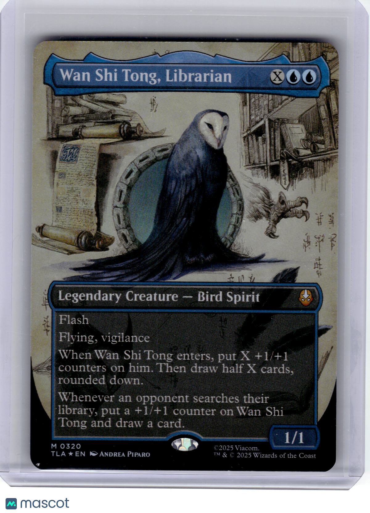 2025 MTG—Wan Shi Tong, Librarian #320 ATLA—Mythic Foil (Borderless)