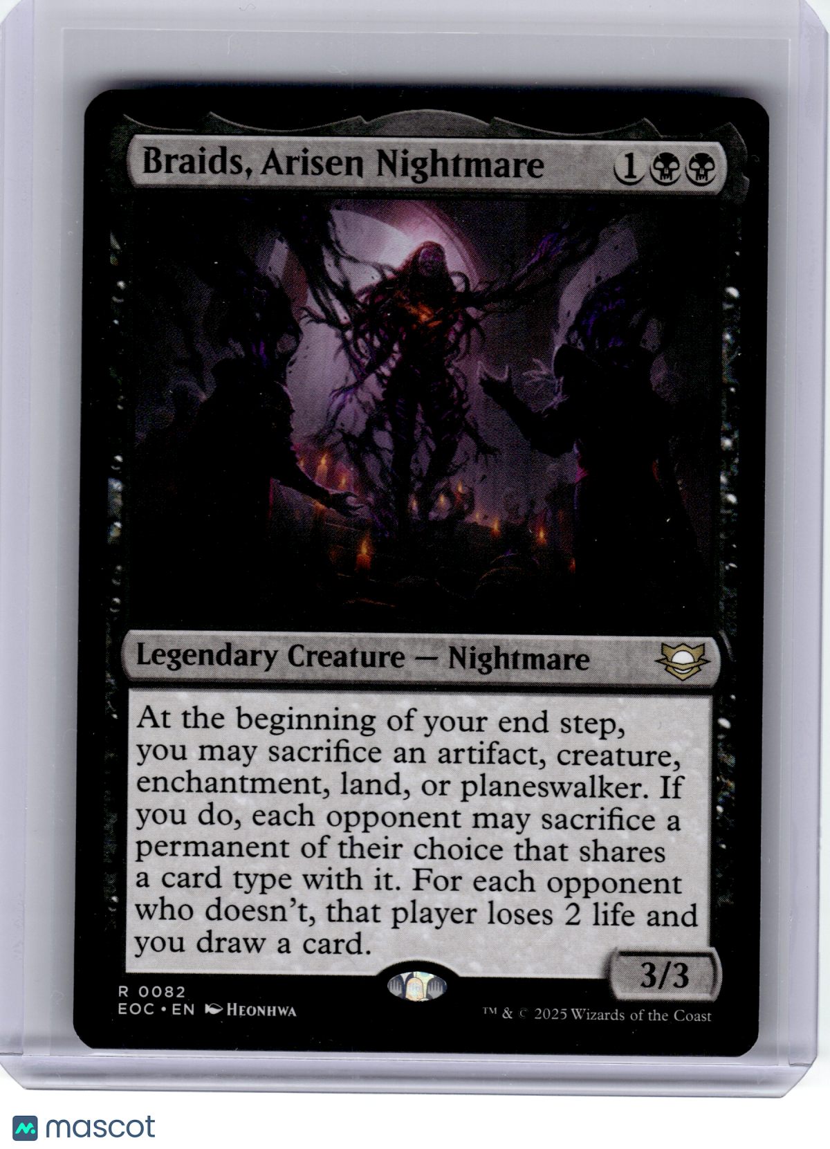 2025 MTG—Braids, Arisen Nightmare #82 Commander: Edge of Eternities—Rare Nonfoil