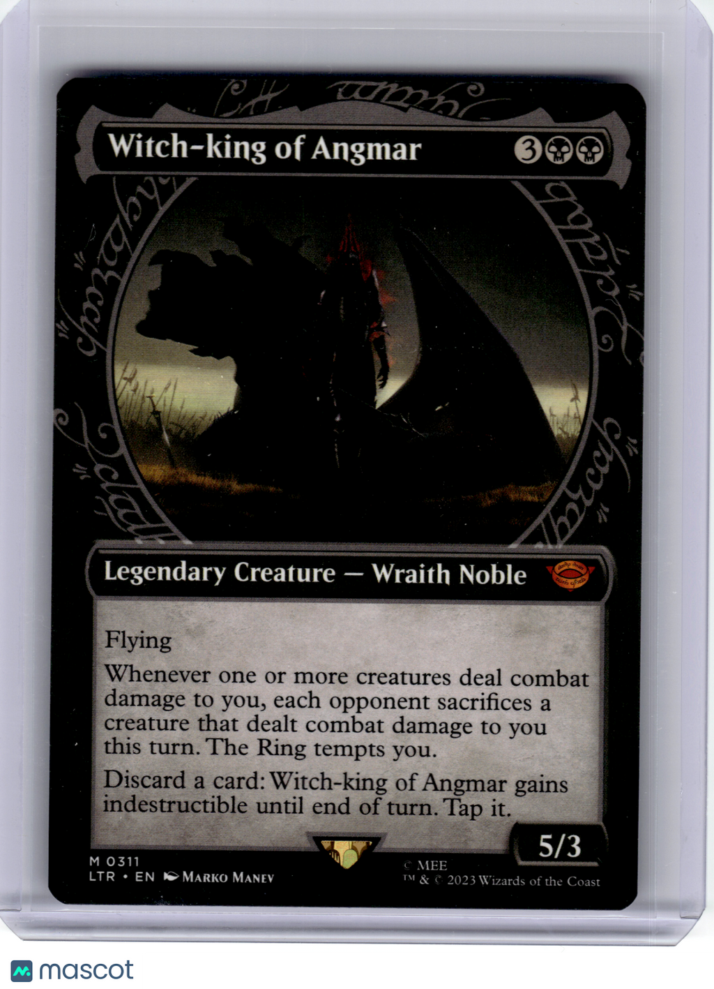 2023 Magic: The Gathering—Witch-king of Angmar #311 LTR—M Nonfoil (Showcase)