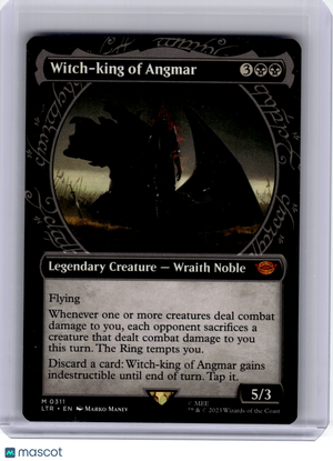 2023 Magic: The Gathering—Witch-king of Angmar #311 LTR—M Nonfoil (Showcase)