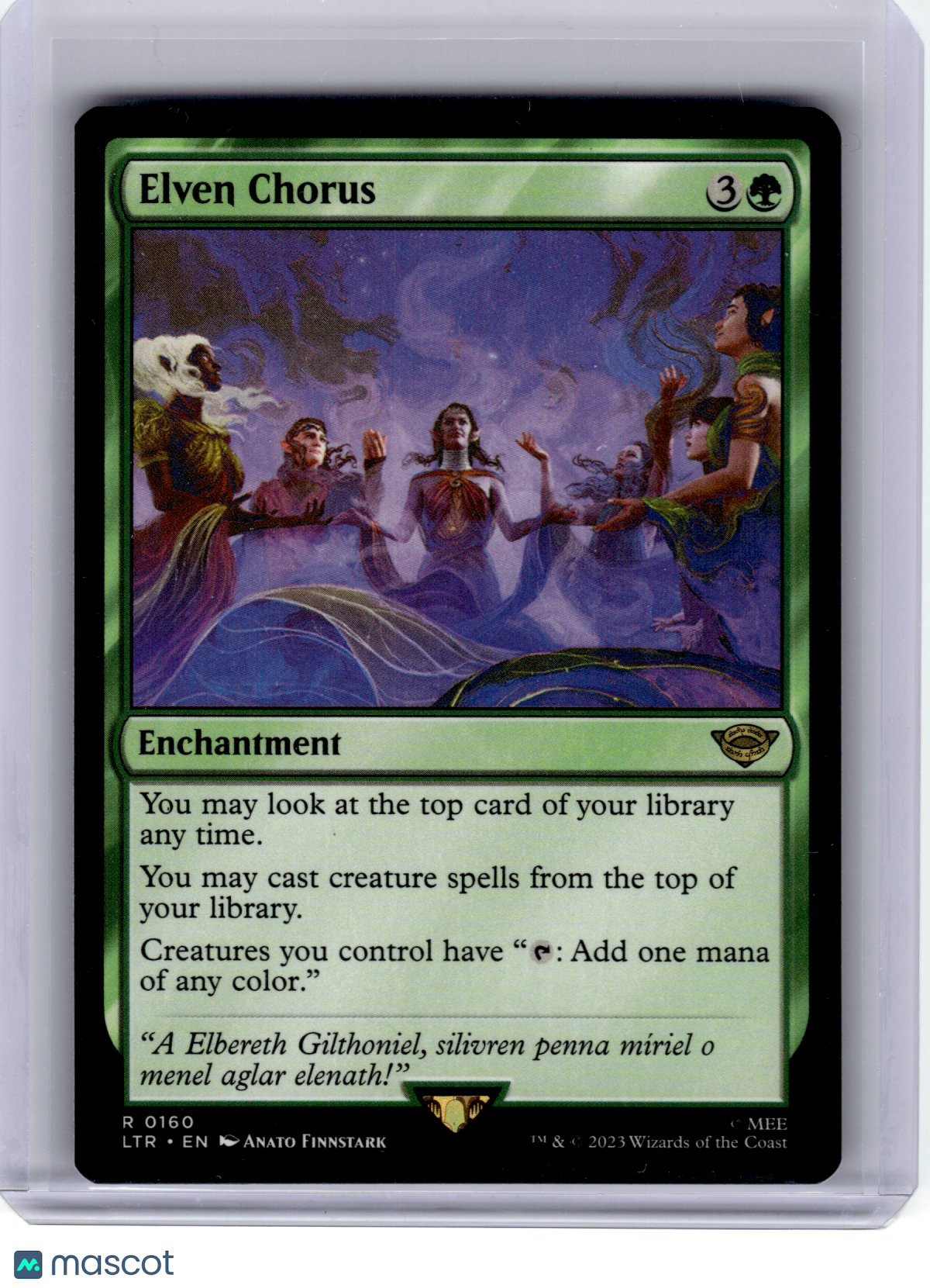2023 Magic: The Gathering—Elven Chorus #160 LTR—Rare Nonfoil