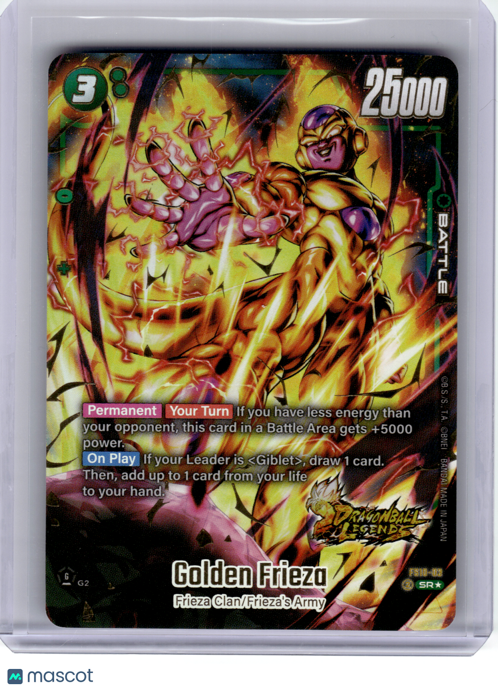 2024 Dragon Ball Super—Golden Frieza #FS10-03 Starter Deck 10: Giblet—SR Foil