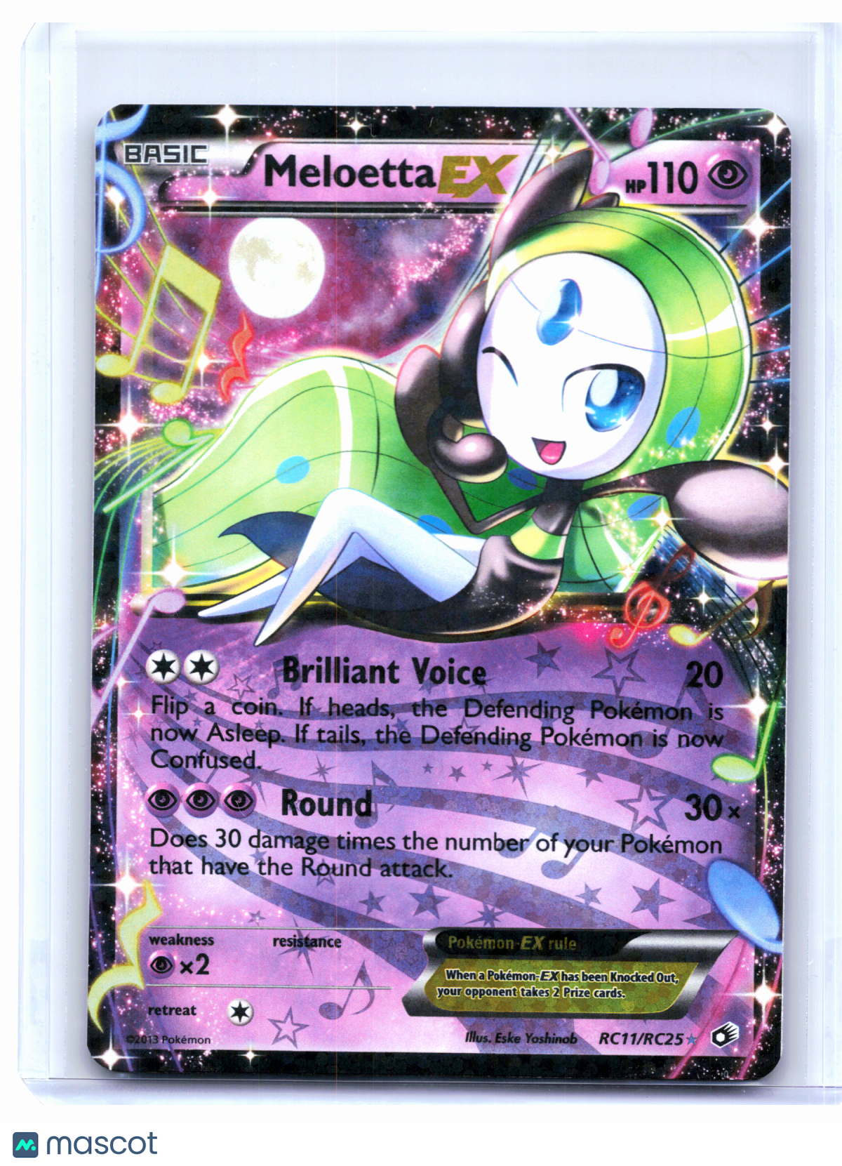 2013 Pokemon—Meloetta EX #RC11/RC25 LTR: RC—Ultra Rare Holo [Moderately Played]