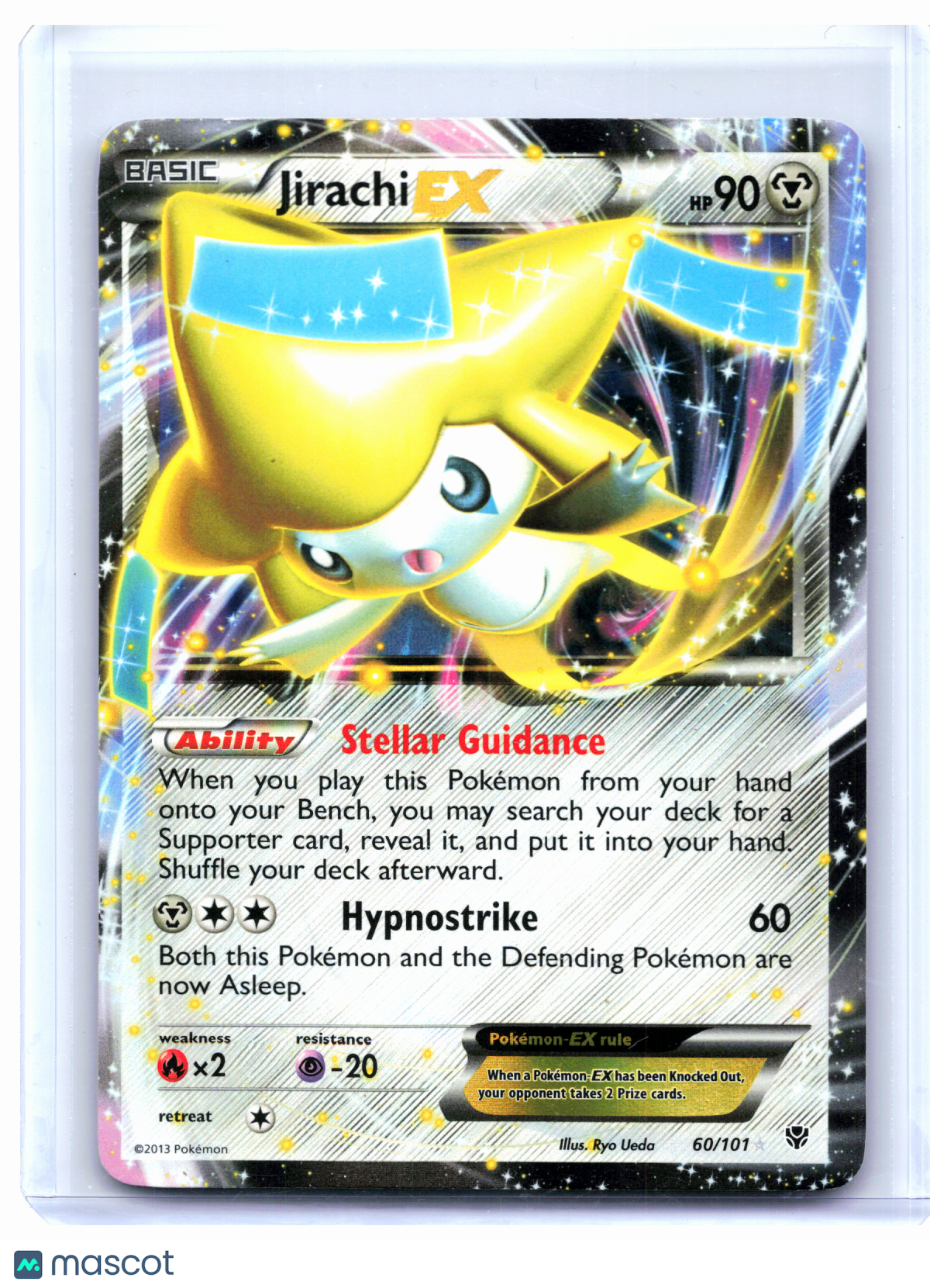 2013 Pokemon—Jirachi EX #60/101 Plasma Blast—Ultra Rare Holo [Moderately Played]