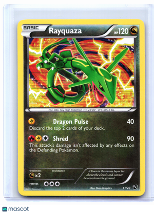2012 Pokemon—Rayquaza #11/20 Dragon Vault—Holo Rare [Moderately Played]