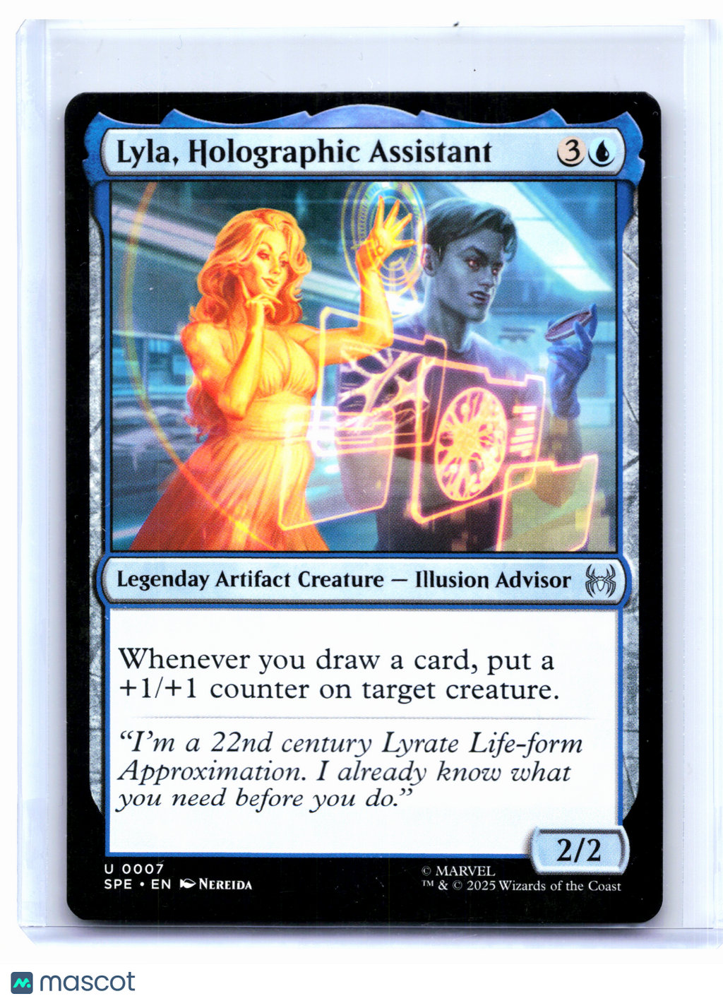 2025 Magic: The Gathering—Lyla, Holographic Assistant #0007 SPE—Uncommon Nonfoil