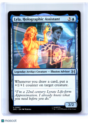 2025 Magic: The Gathering—Lyla, Holographic Assistant #0007 SPE—Uncommon Nonfoil