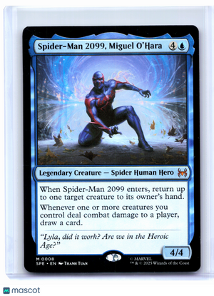 2025 Magic: TG—Spider-Man 2099, Miguel O'Hara #0008 SPE—Mythic Nonfoil