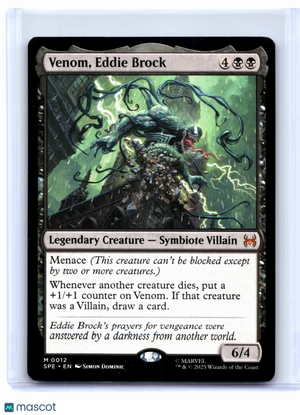 2025 Magic: TG—Venom, Eddie Brock #12 Marvel's Spider-Man Eternal—Mythic Nonfoil
