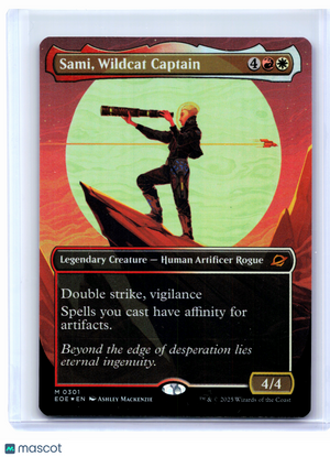 2025 Magic: TG—Sami, Wildcat Captain (Borderless) #0301 EOE—Mythic Foil