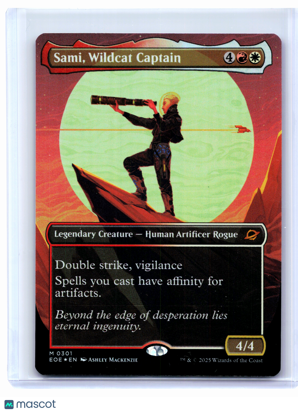 2025 Magic: TG—Sami, Wildcat Captain (Borderless) #0301 EOE—Mythic Foil