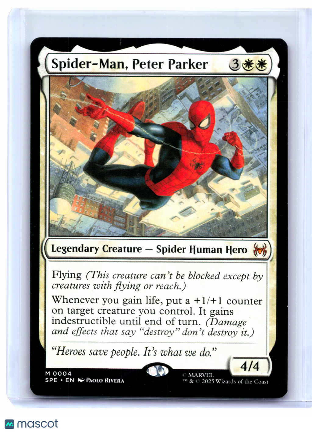 2025 Magic: The Gathering—Spider-Man, Peter Parker #0004 SPE—Mythic Nonfoil