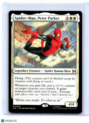 2025 Magic: The Gathering—Spider-Man, Peter Parker #0004 SPE—Mythic Nonfoil
