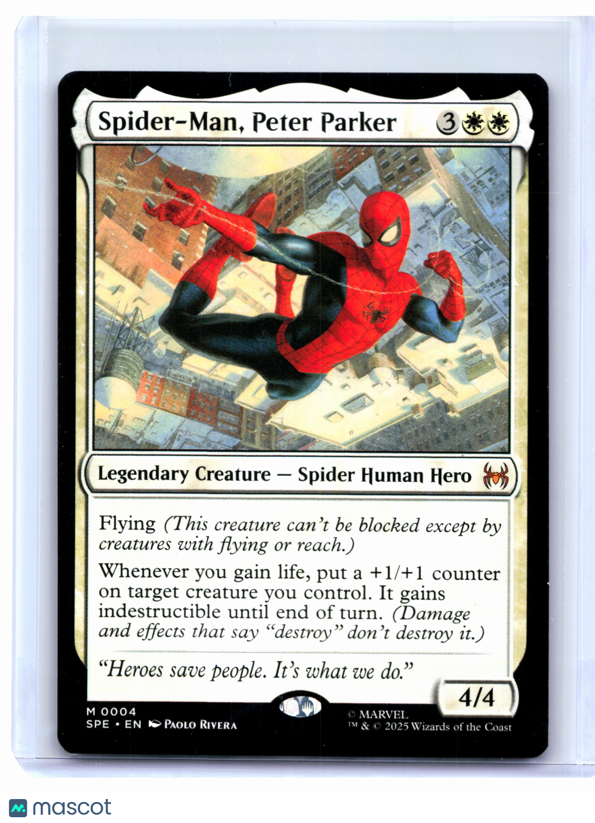 2025 Magic: The Gathering—Spider-Man, Peter Parker #0004 SPE—Mythic Nonfoil