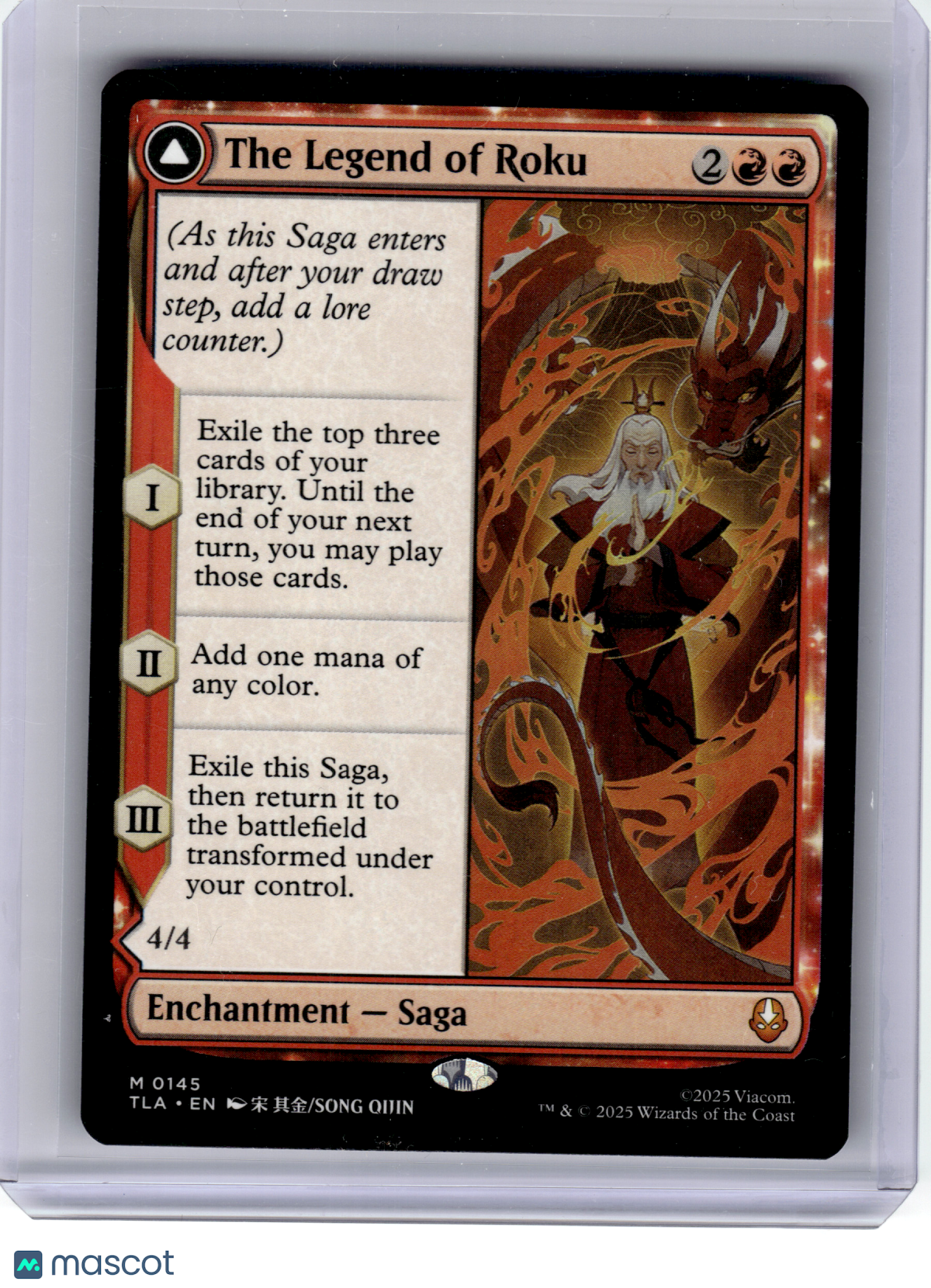 2025 Magic: The Gathering—The Legend of Roku #145 Avatar: TLA—Mythic Non-Foil