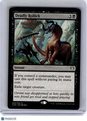 Magic: The Gathering—Deadly Rollick #42 Commander 2020—Rare Non-Foil