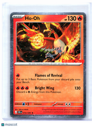 2026 Pokemon—Ho-Oh (Gamestop Exclusive) #010/086 MCAP—Rare Holo