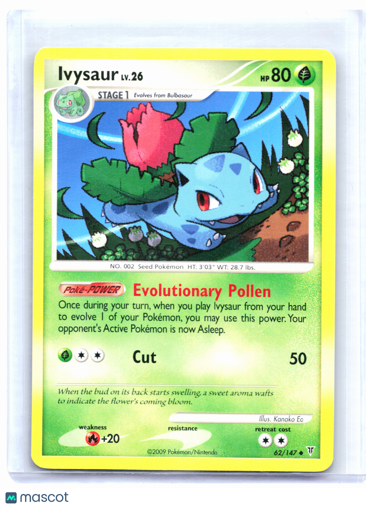 2009 Pokemon—Ivysaur #62/147 Supreme Victors—Uncommon Nonholo