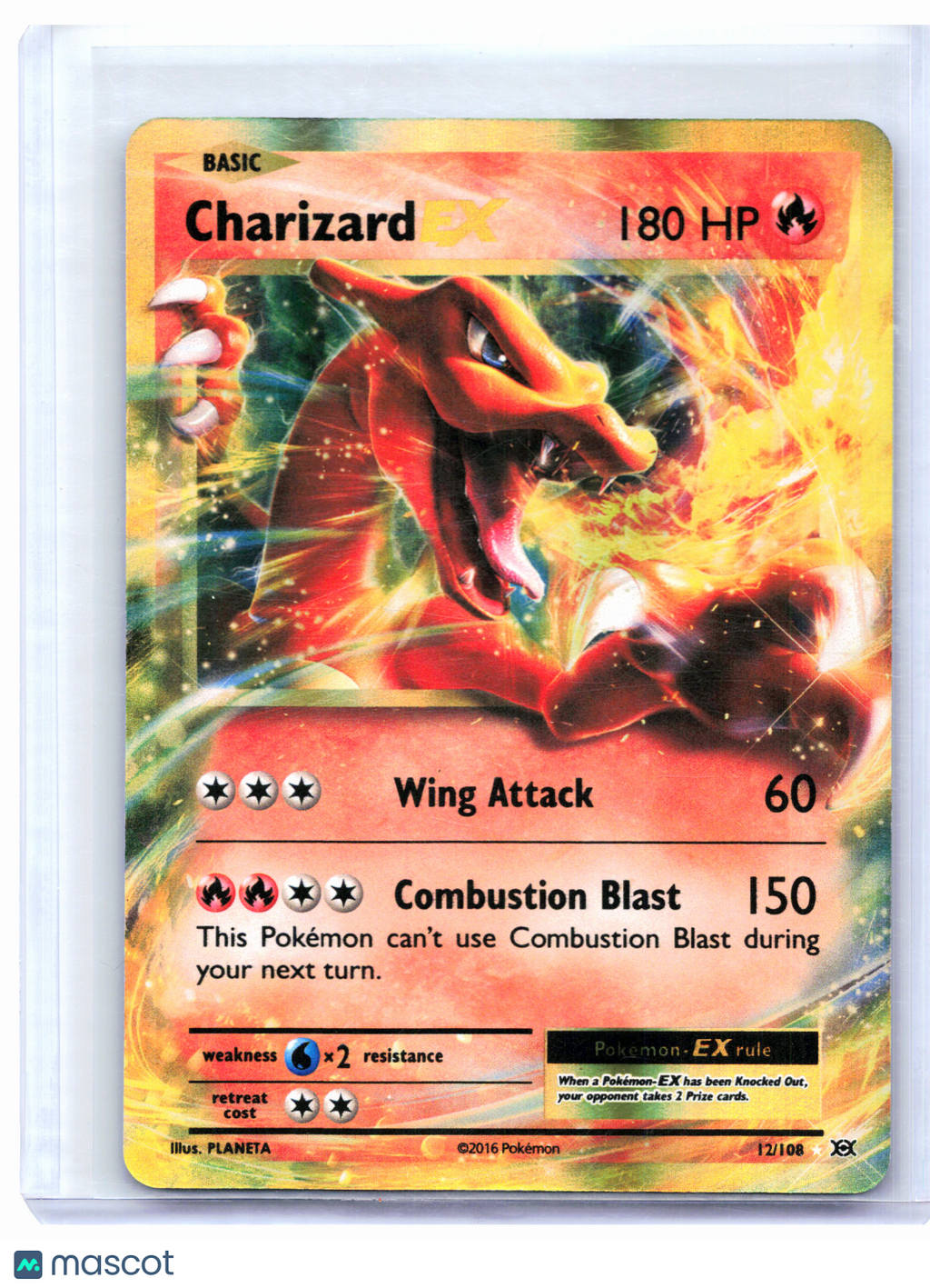 2016 Pokemon—Charizard EX #12/108 Evolutions—Ultra Rare Holo [Lightly Played]