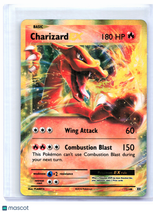 2016 Pokemon—Charizard EX #12/108 Evolutions—Ultra Rare Holo [Lightly Played]