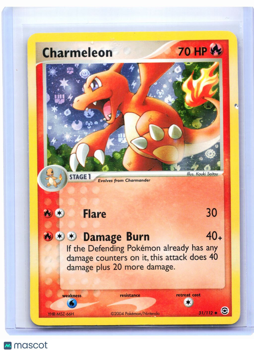2004 Pokemon—Charmeleon #31/112 EX FireRed & LeafGreen—Uncommon Holo [MP]