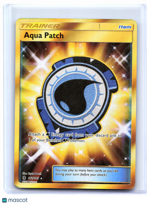 2017 Pokemon—Aqua Patch #161/145 Guardians Rising—Secret Rare Holo [MP]