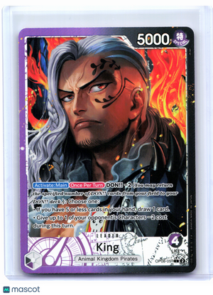 2024 One Piece Card Game—King (Alternate Art) #OP08-057 Two Legends—Leader Foil