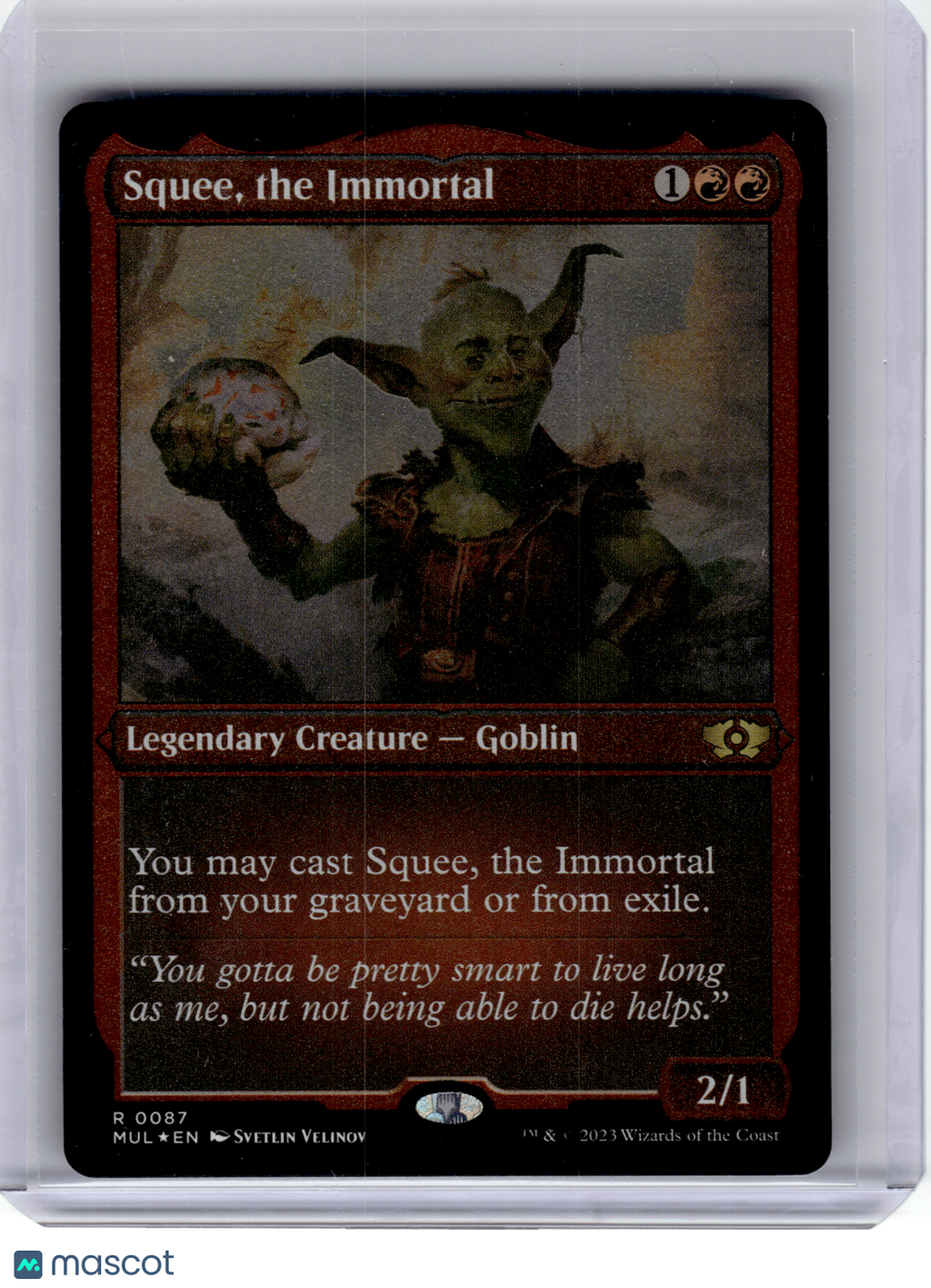 2023 Magic: TG—Squee, the Immortal #87 Multiverse Legends—Rare Foil-Etched