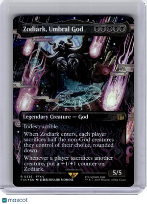 2025 Magic: The Gathering—Zodiark, Umbral God #336 Final Fantasy—Foil Borderless