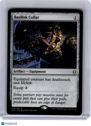 2022 MTG—Basilisk Collar #300 Commander Legends: Baldur's Gate—Rare Non-Foil