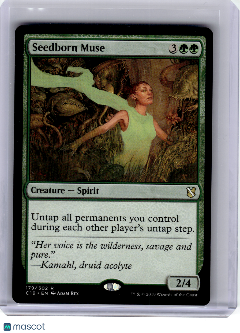 Magic: The Gathering—Seedborn Muse #179 Commander 2019—Rare Non-Foil
