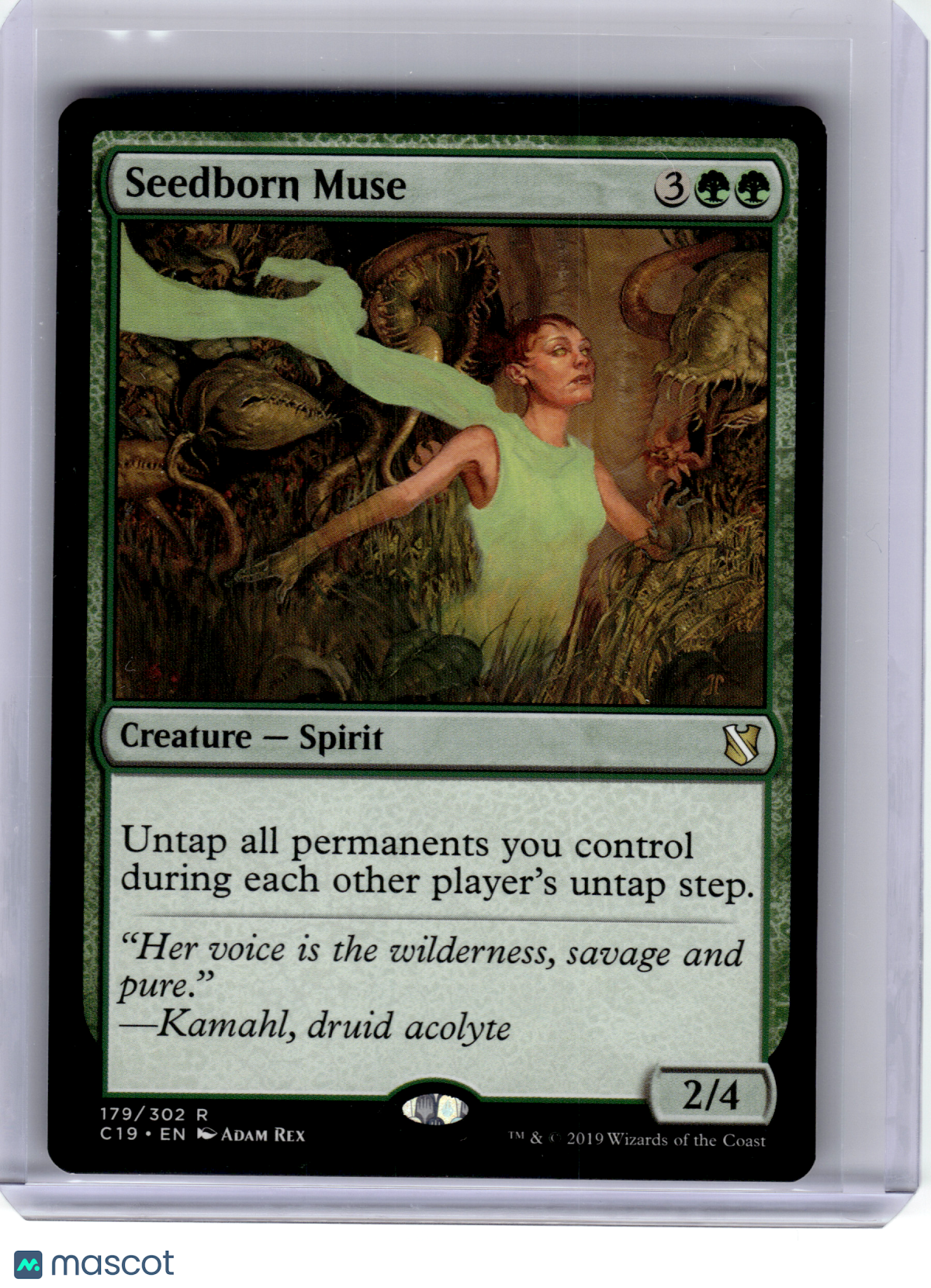 Magic: The Gathering—Seedborn Muse #179 Commander 2019—Rare Non-Foil