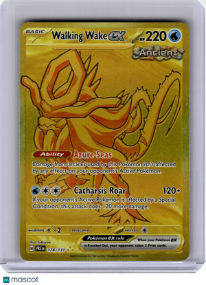 2025 Pokemon—Walking Wake EX #178 Prismatic Evolutions—Hyper Rare Holo
