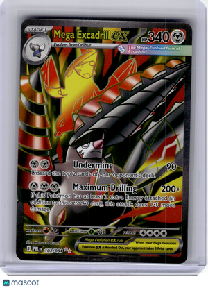 2026 Pokemon—Mega Excadrill EX #103 Pitch Black—Ultra Rare Holo