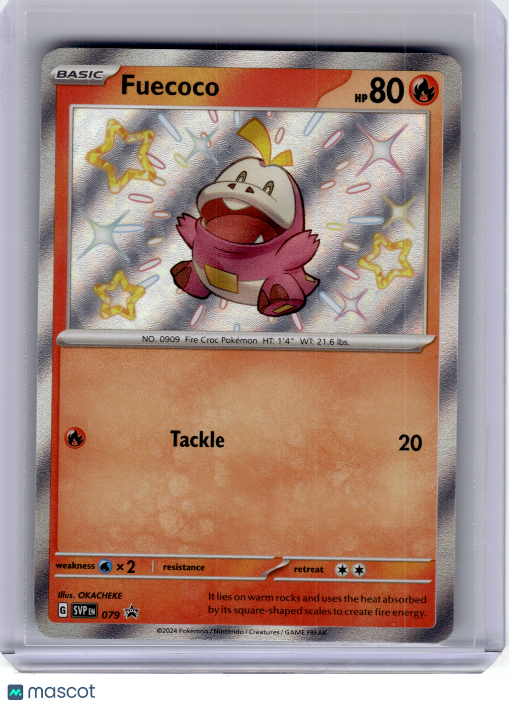 2024 Pokemon—Fuecoco #079 Scarlet & Violet—Black Star Promo Holo