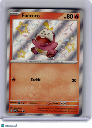 2024 Pokemon—Fuecoco #079 Scarlet & Violet—Black Star Promo Holo
