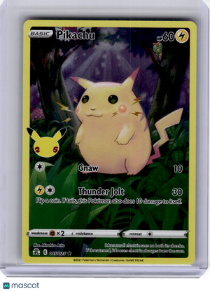 2021 Pokemon—Pikachu #5 Celebrations—Rare Holo