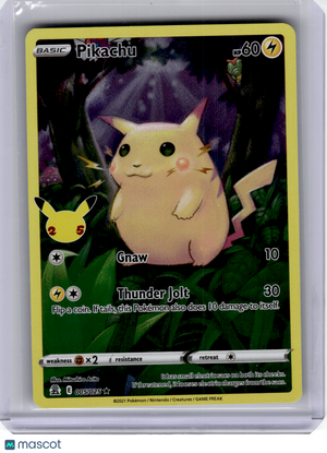 2021 Pokemon—Pikachu #5 Celebrations—Rare Holo