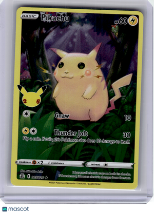 2021 Pokemon—Pikachu #5 Celebrations—Rare Holo