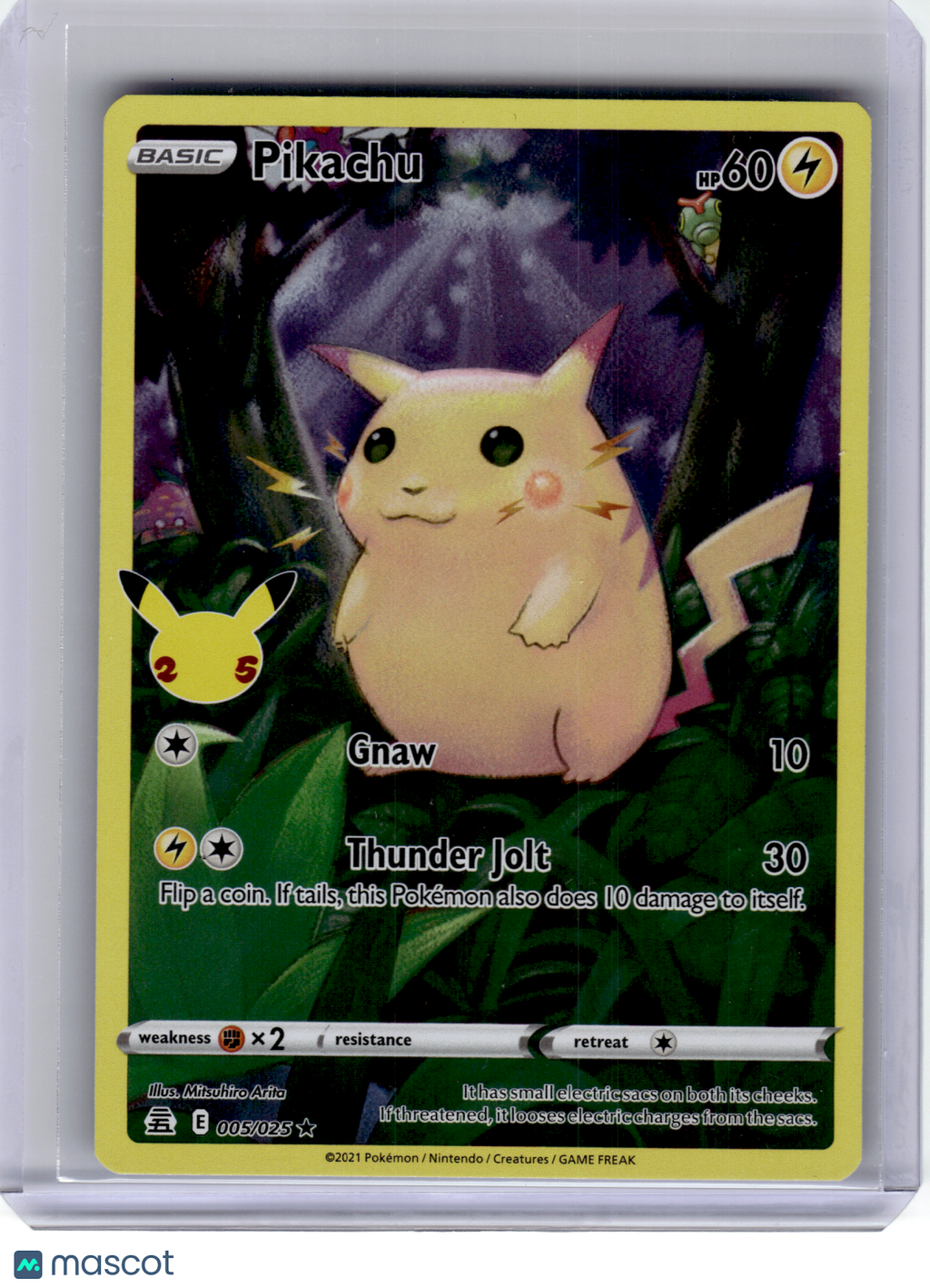 2021 Pokemon—Pikachu #5 Celebrations—Rare Holo