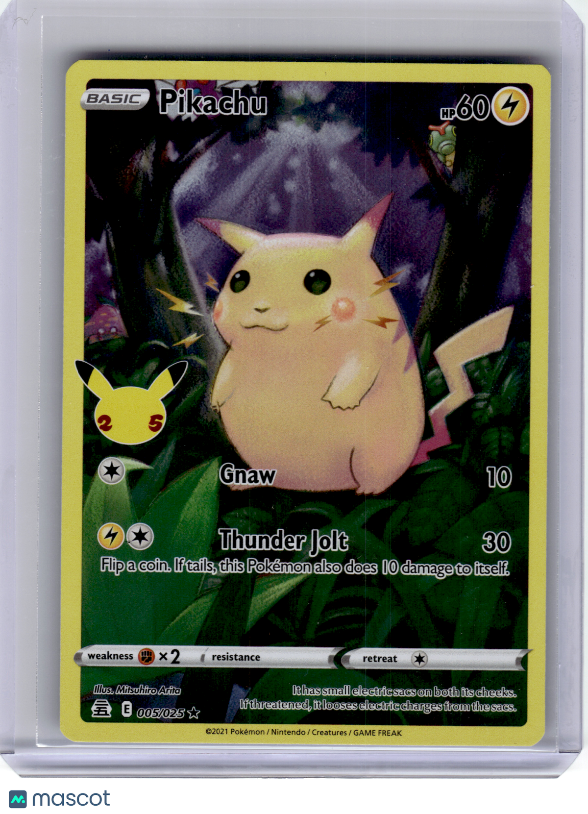 2021 Pokemon—Pikachu #5 Celebrations—Rare Holo