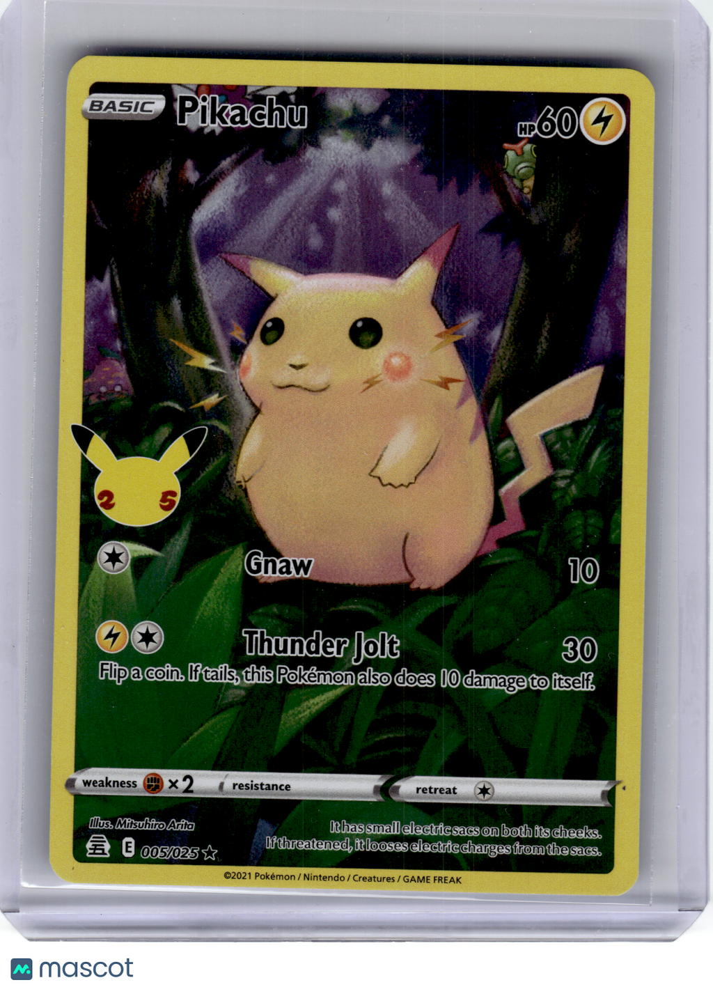 2021 Pokemon—Pikachu #5 Celebrations—Rare Holo