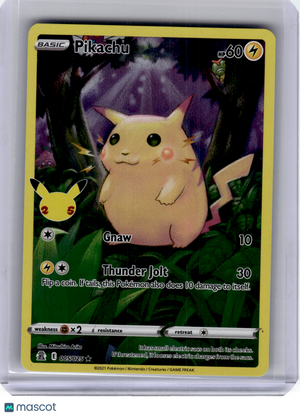2021 Pokemon—Pikachu #5 Celebrations—Rare Holo