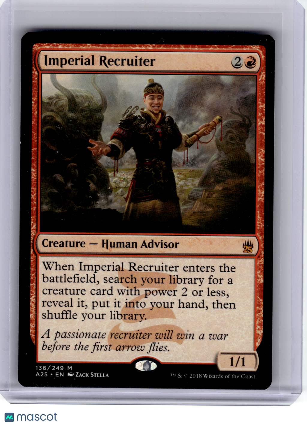 2018 Magic: The Gathering—Imperial Recruiter #136 Masters 25—Mythic Non-Foil