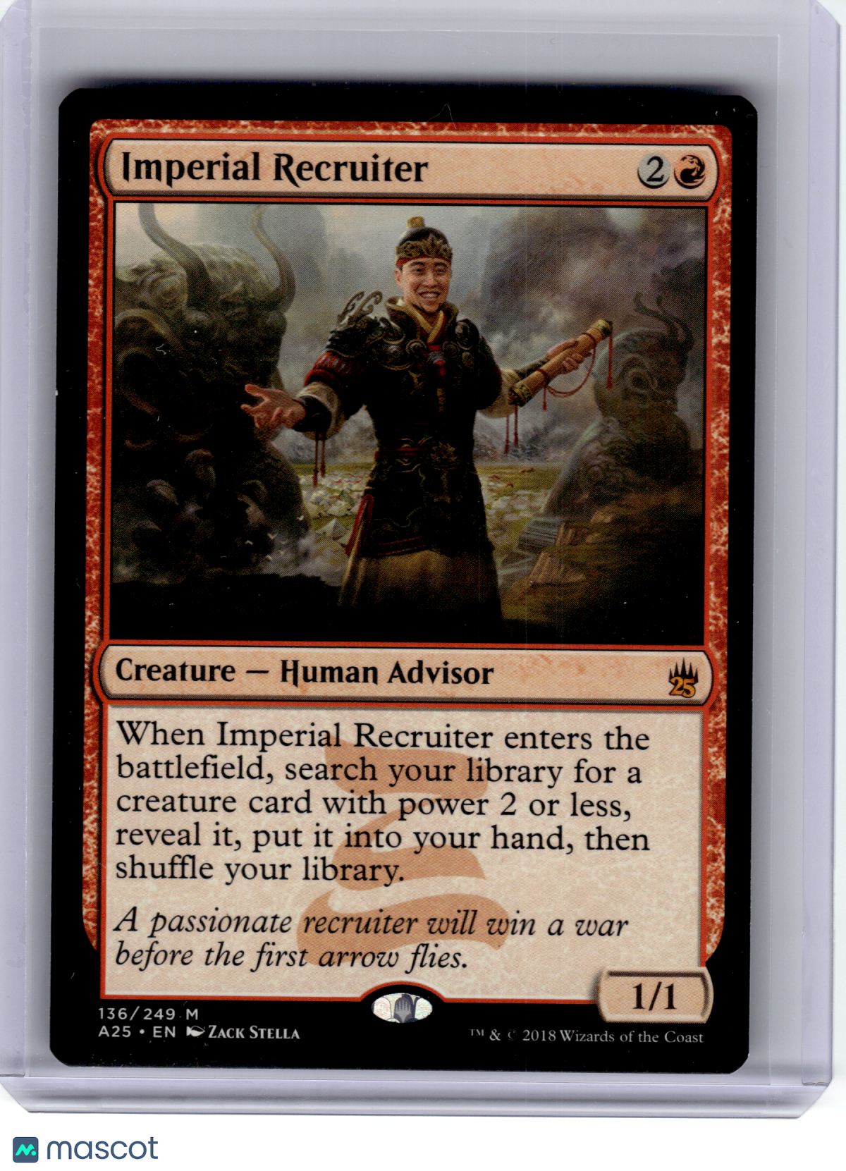 2018 Magic: The Gathering—Imperial Recruiter #136 Masters 25—Mythic Non-Foil