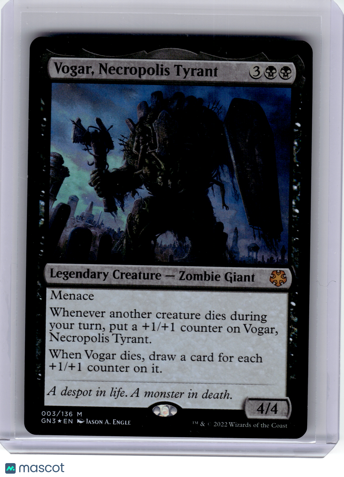 2022 Magic: TG—Vogar, Necropolis Tyrant #3 Game Night: Free-for-All—Mythic Foil