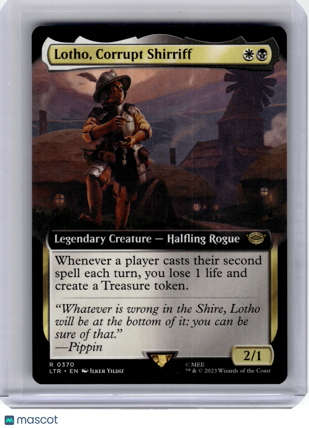 2023 MTG—Lotho, Corrupt Shirriff #370 Lord of the Rings—Non-Foil Extended Art